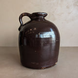 Antique Brown Glazed Stoneware Pitcher