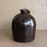 Antique Brown Glazed Stoneware Pitcher