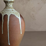 Handmade Studio Pottery Drip Glaze Vase