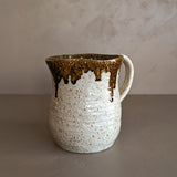 Handmade Speckled and Textured Drip Glaze Pitcher