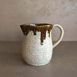 Handmade Speckled and Textured Drip Glaze Pitcher