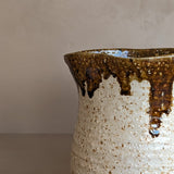 Handmade Speckled and Textured Drip Glaze Pitcher