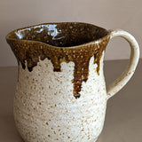 Handmade Speckled and Textured Drip Glaze Pitcher