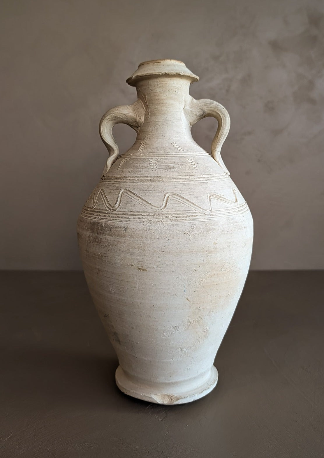 Neutral Vintage Clay Amphora