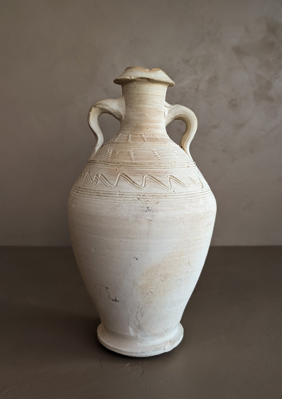 Neutral Vintage Clay Amphora