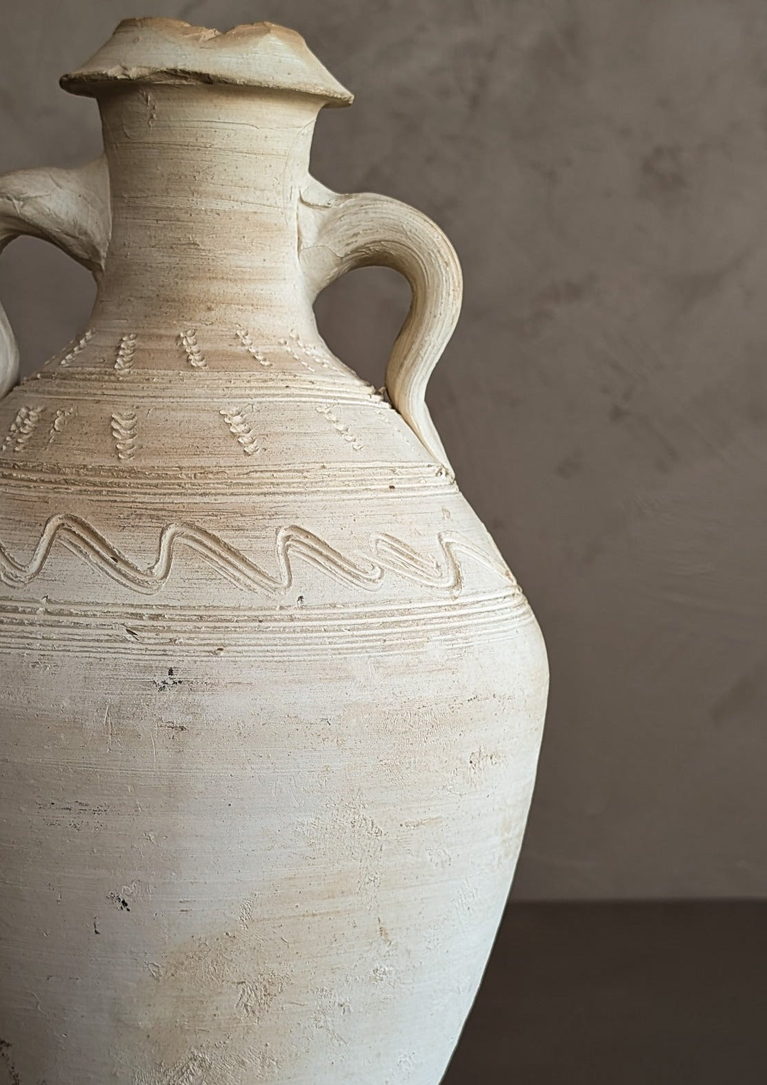 Neutral Vintage Clay Amphora