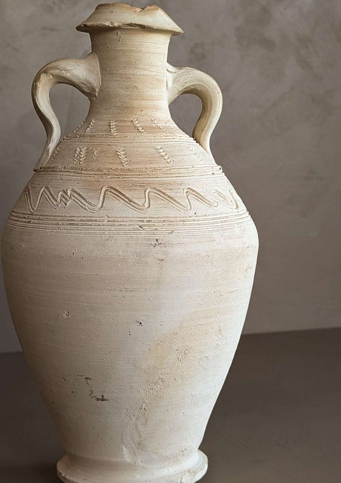 Neutral Vintage Clay Amphora