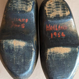 Pair of Signed 1956 Miniature Dutch Wooden Clogs