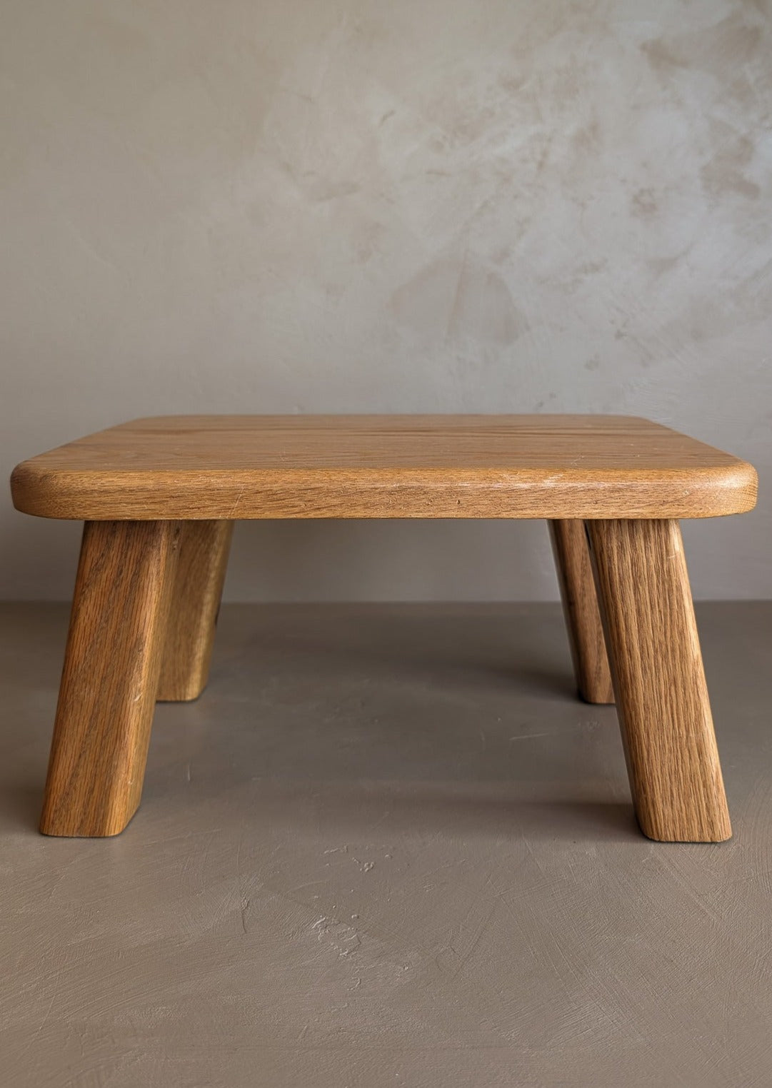 Handmade Minimalist Oak Stool