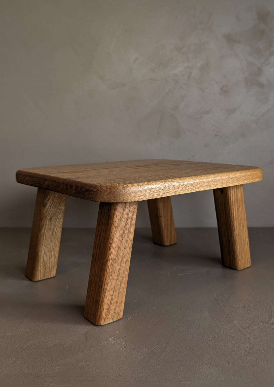 Handmade Minimalist Oak Stool