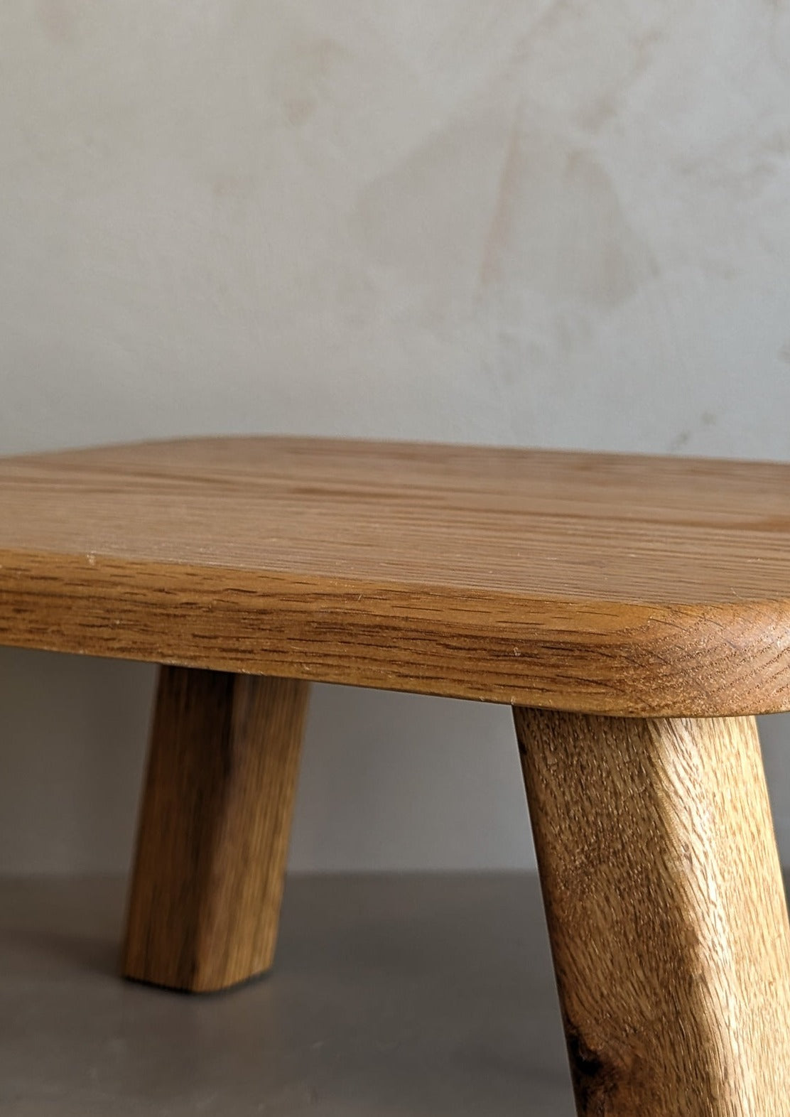 Handmade Minimalist Oak Stool