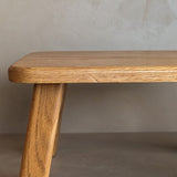 Handmade Minimalist Oak Stool