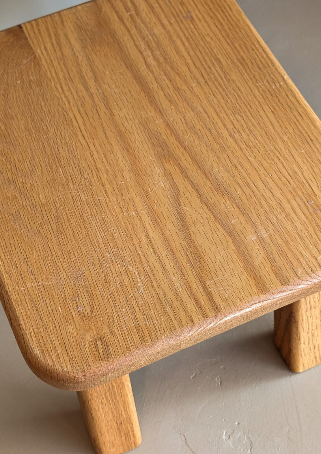 Handmade Minimalist Oak Stool