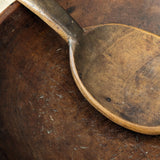 Vintage Hand-turned Wooden Butter/Dough Bowl with Butter Paddle