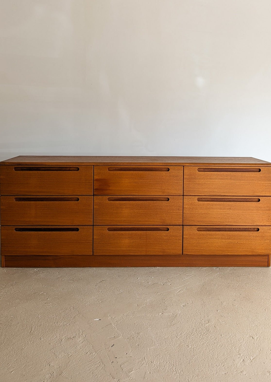 Vintage Jesper Teak Nine-Drawer Dresser