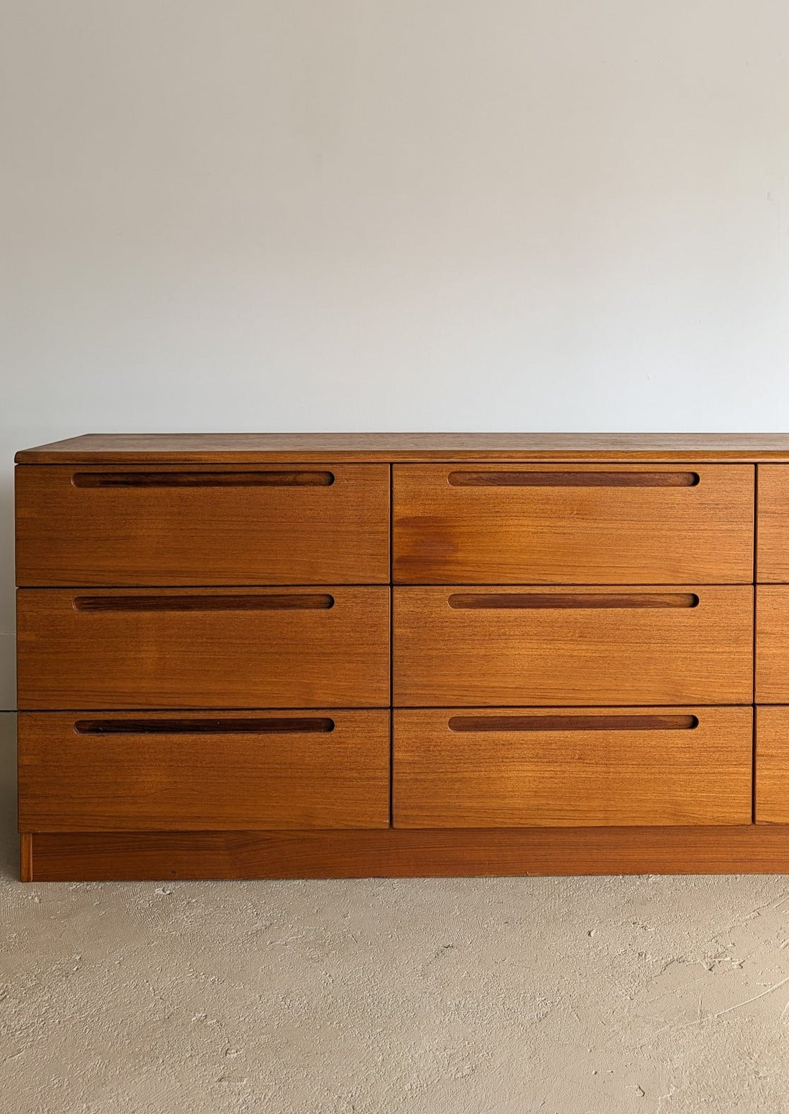 Vintage Jesper Teak Nine-Drawer Dresser