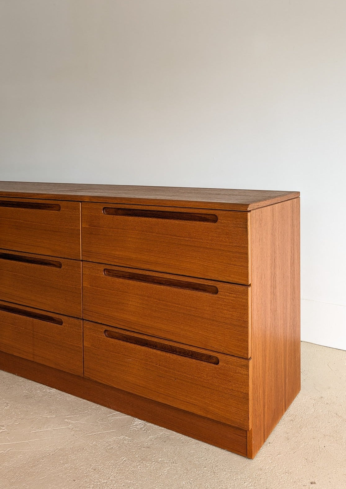 Vintage Jesper Teak Nine-Drawer Dresser