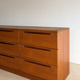 Vintage Jesper Teak Nine-Drawer Dresser