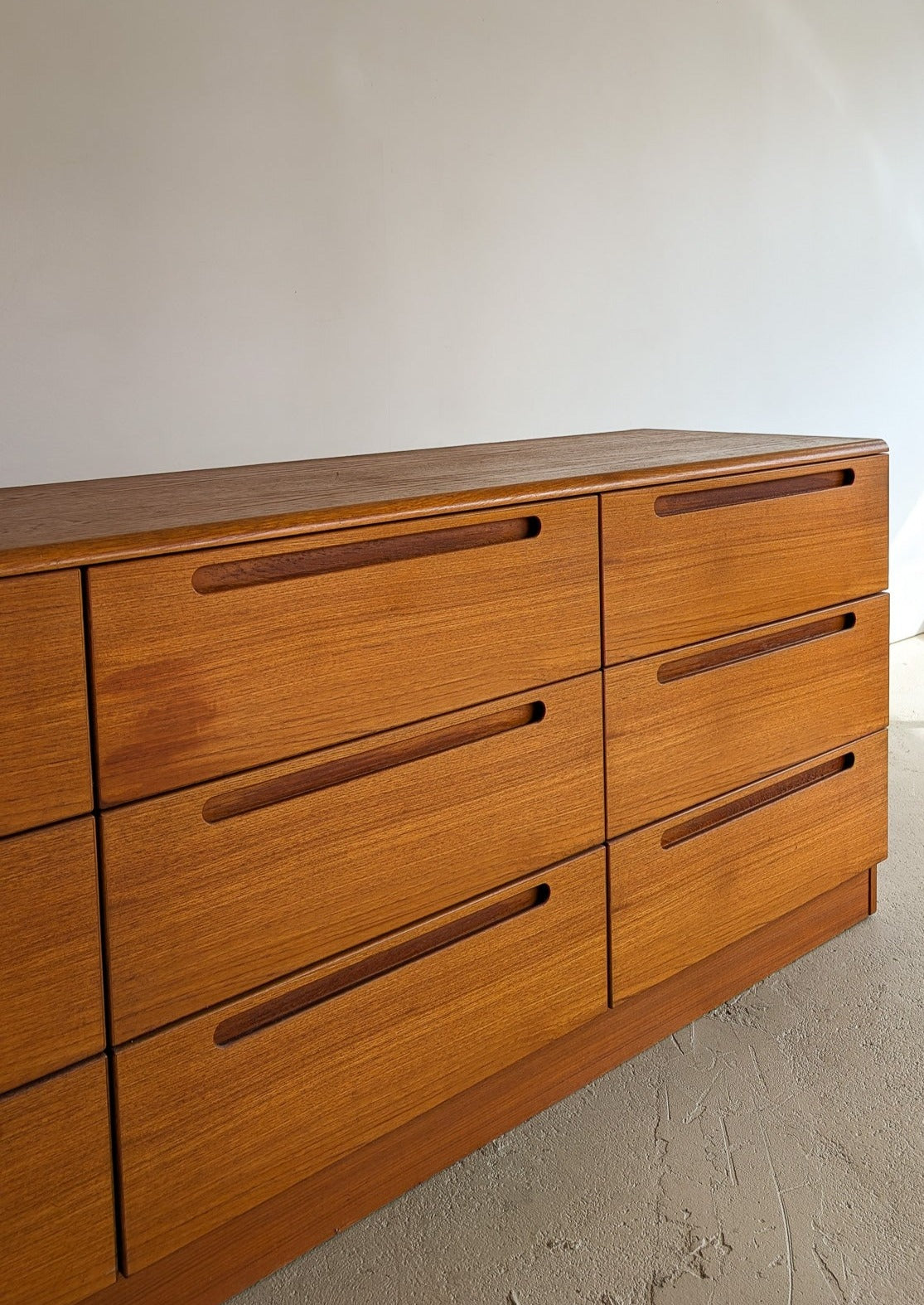 Vintage Jesper Teak Nine-Drawer Dresser