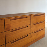 Vintage Jesper Teak Nine-Drawer Dresser