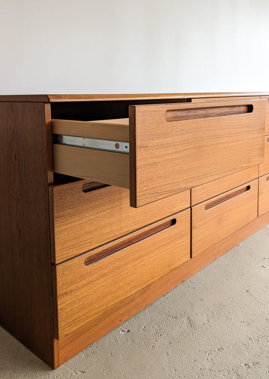 Vintage Jesper Teak Nine-Drawer Dresser