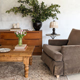 Pair of Lee Industries Brown Velvet Accent Chairs
