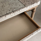 Vintage Postmodern Faux Coral and Metal Desk
