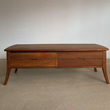 Rare Vintage Teak Vejle Stole Møbelfabrik Coffee Table with Drawers