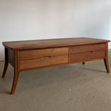 Rare Vintage Teak Vejle Stole Møbelfabrik Coffee Table with Drawers