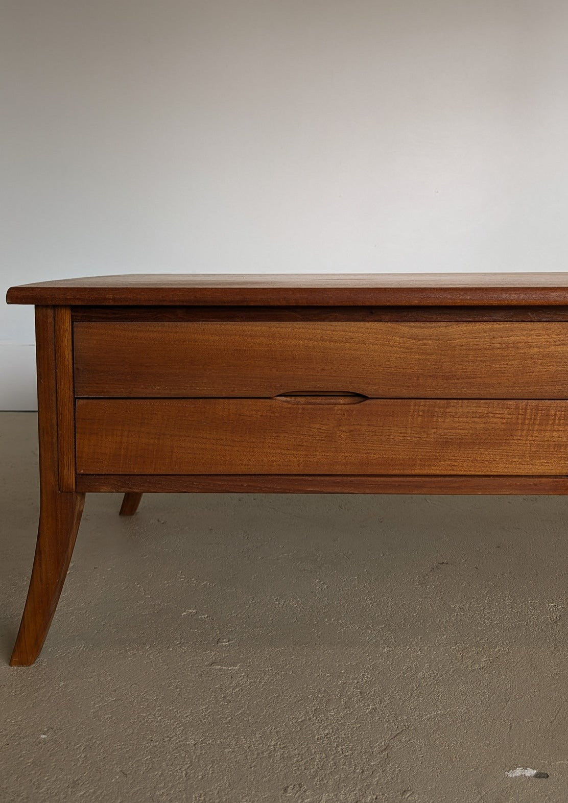 Rare Vintage Teak Vejle Stole Møbelfabrik Coffee Table with Drawers