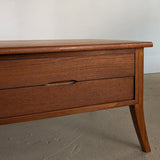 Rare Vintage Teak Vejle Stole Møbelfabrik Coffee Table with Drawers