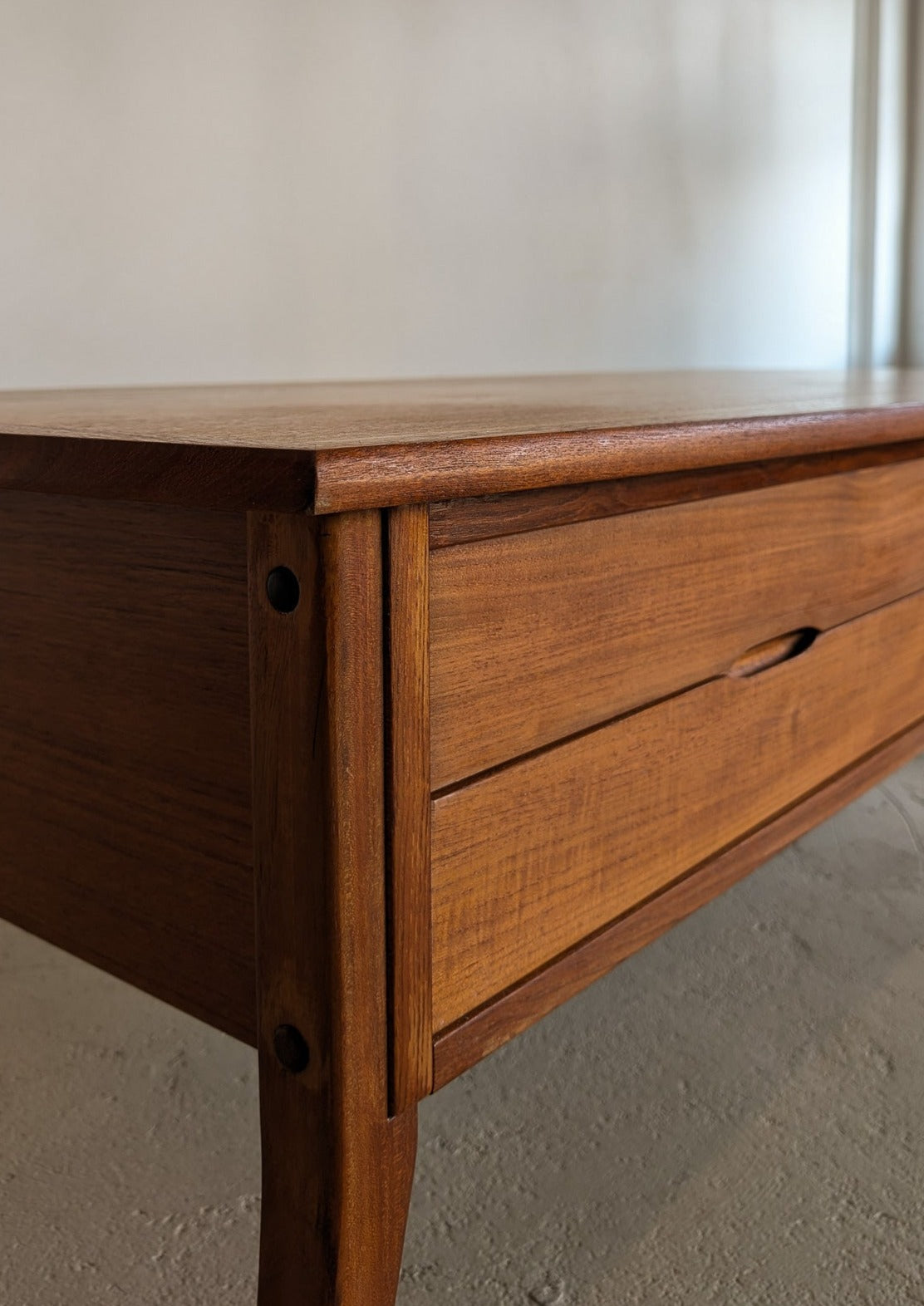 Rare Vintage Teak Vejle Stole Møbelfabrik Coffee Table with Drawers