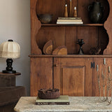 Vintage Hand-carved Brutalist Wooden Bowl