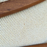 Midcentury Vintage Danish Domino Møbler Teak and Original Textured Cream Upholstered Loveseat