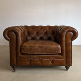 Vintage Leather Chesterfield Club Chair