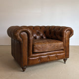 Vintage Leather Chesterfield Club Chair