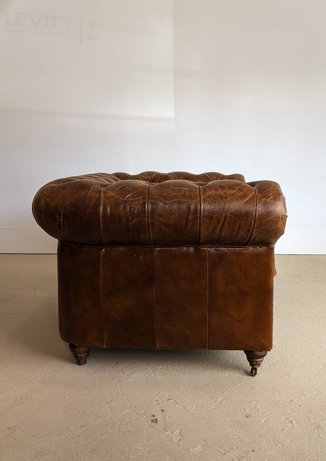 Vintage Leather Chesterfield Club Chair