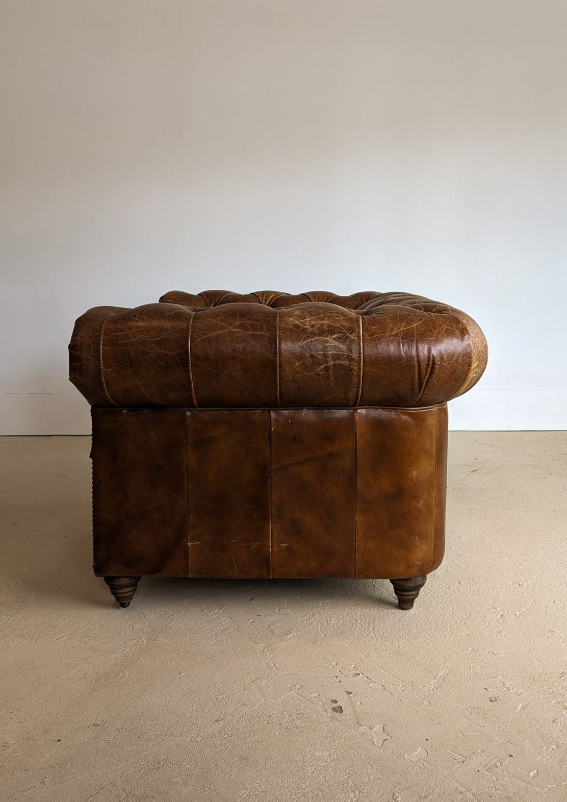 Vintage Leather Chesterfield Club Chair