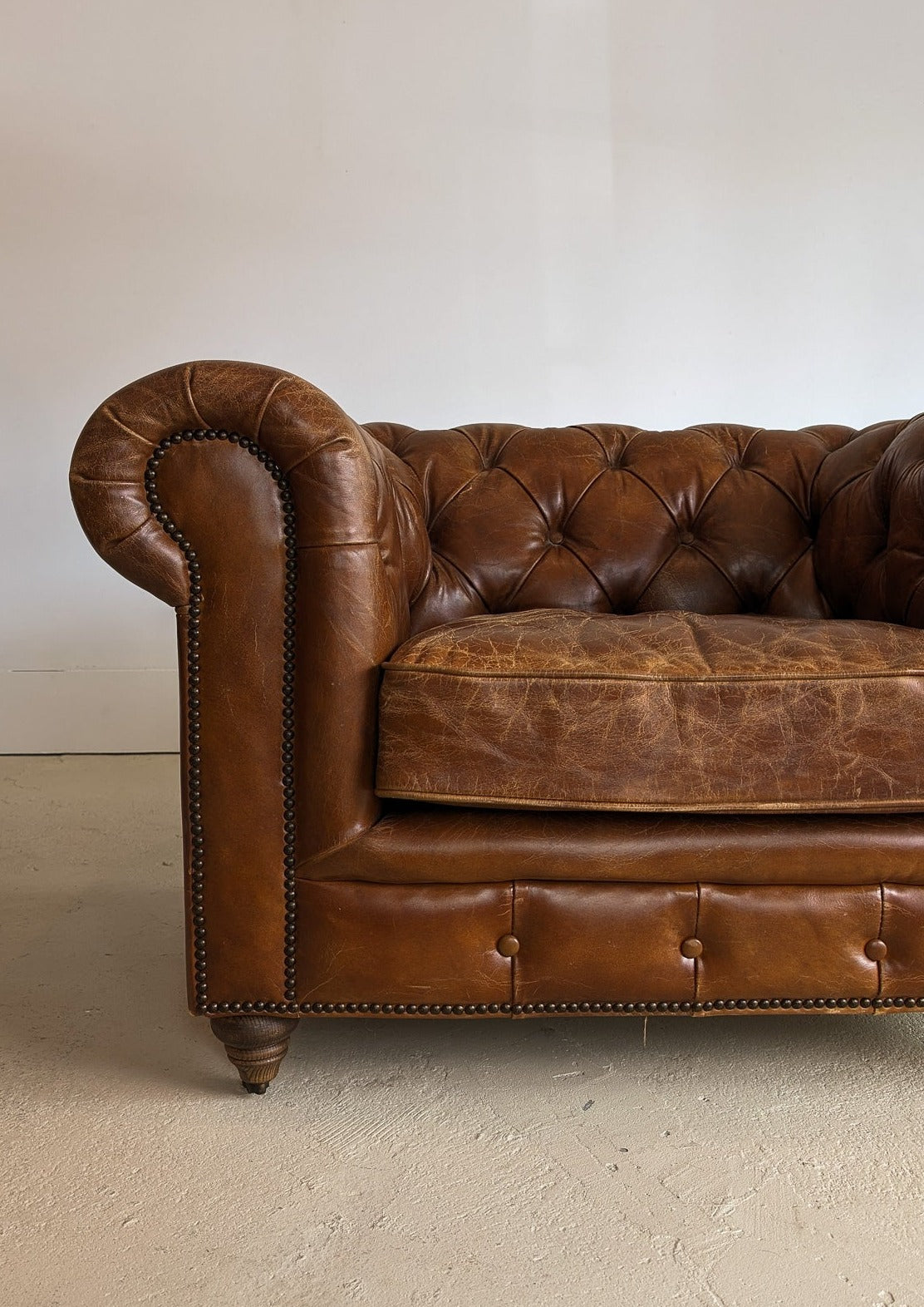 Vintage Leather Chesterfield Club Chair