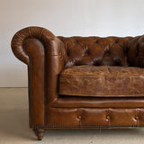 Vintage Leather Chesterfield Club Chair