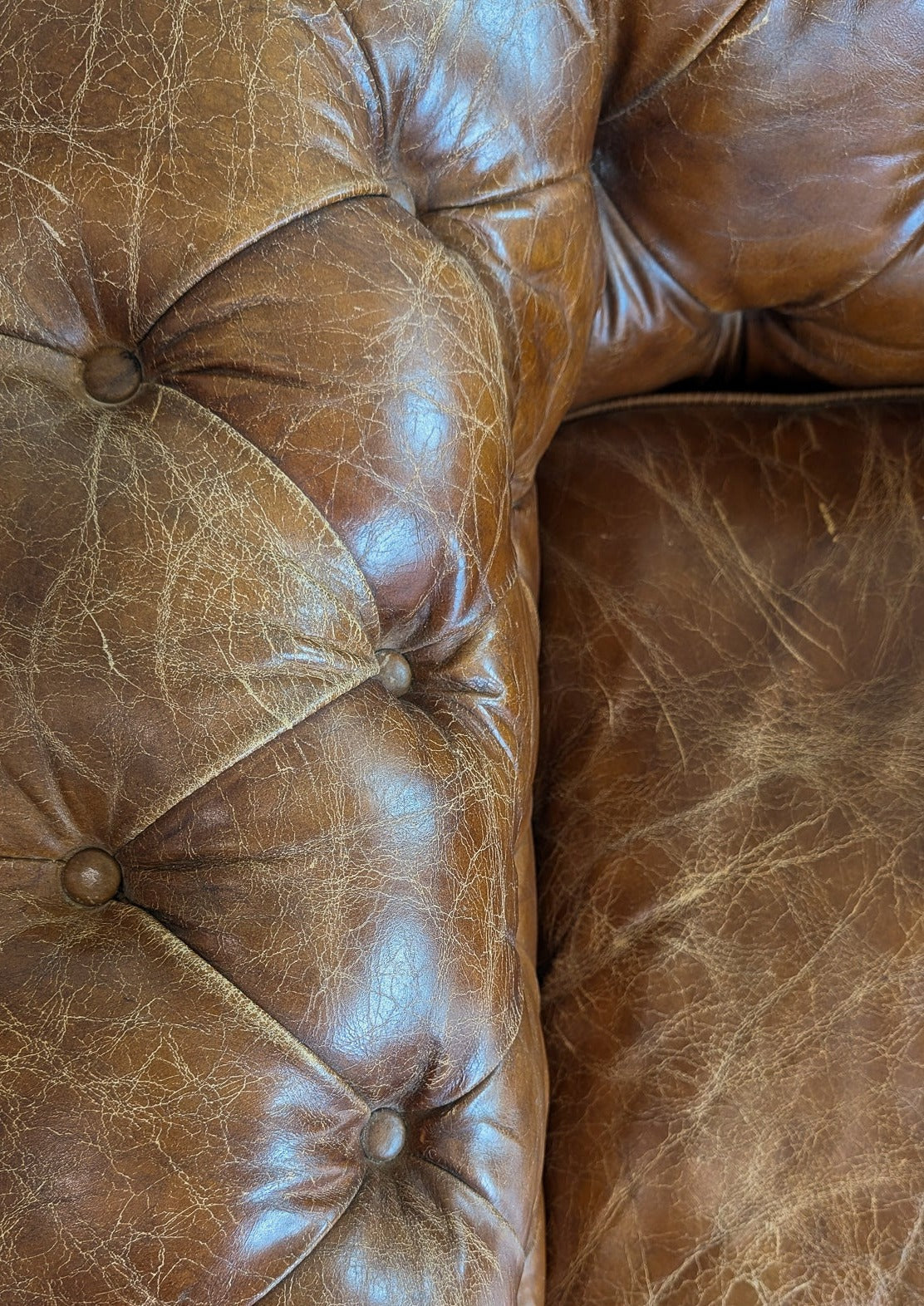 Vintage Leather Chesterfield Club Chair