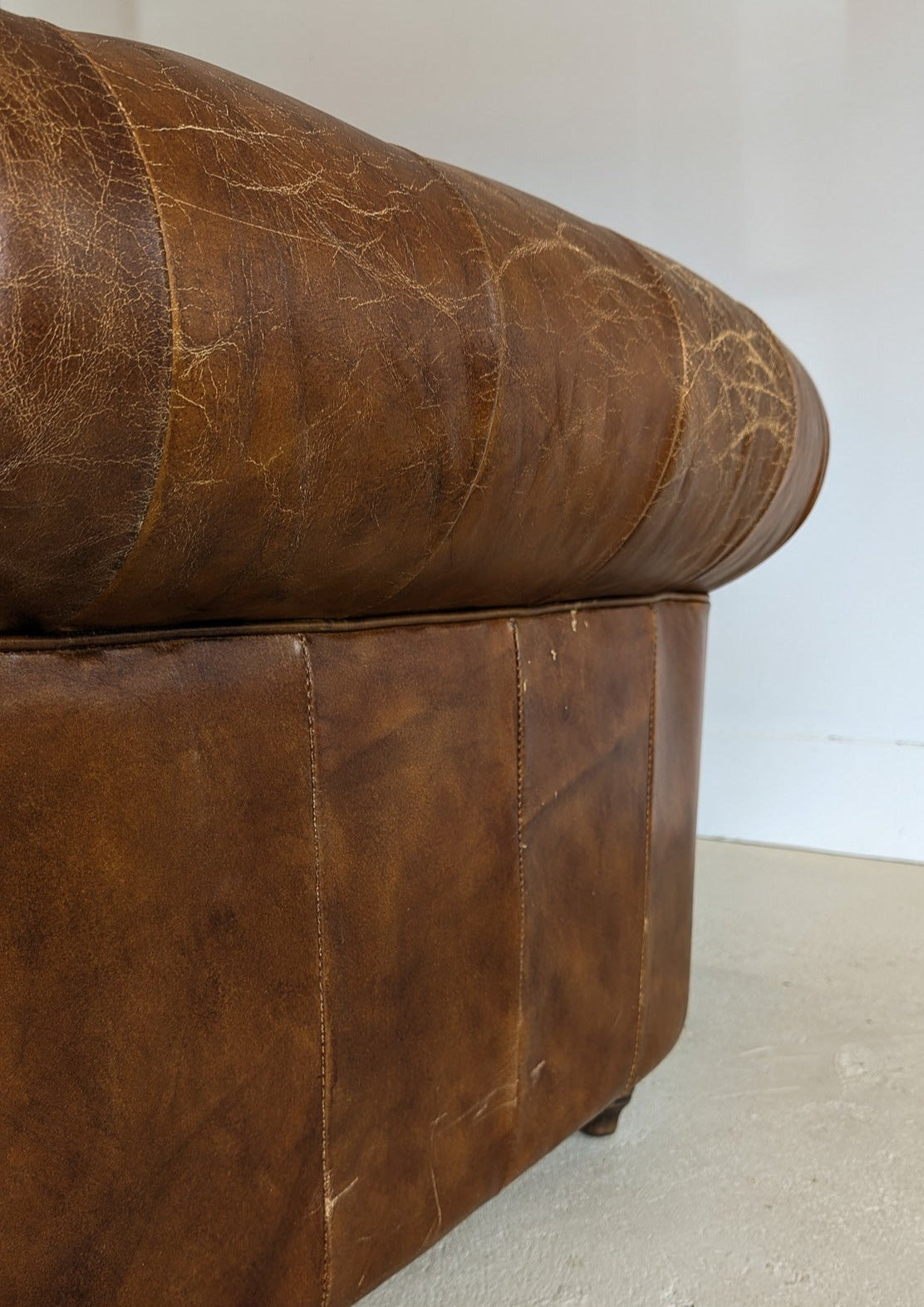 Vintage Leather Chesterfield Club Chair