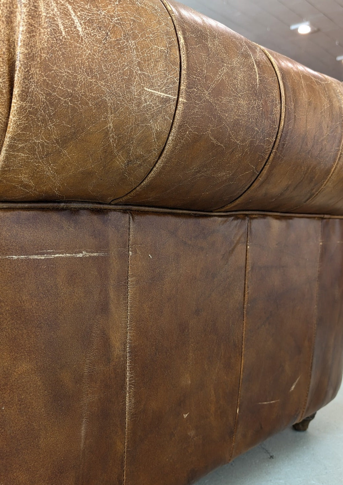 Vintage Leather Chesterfield Club Chair