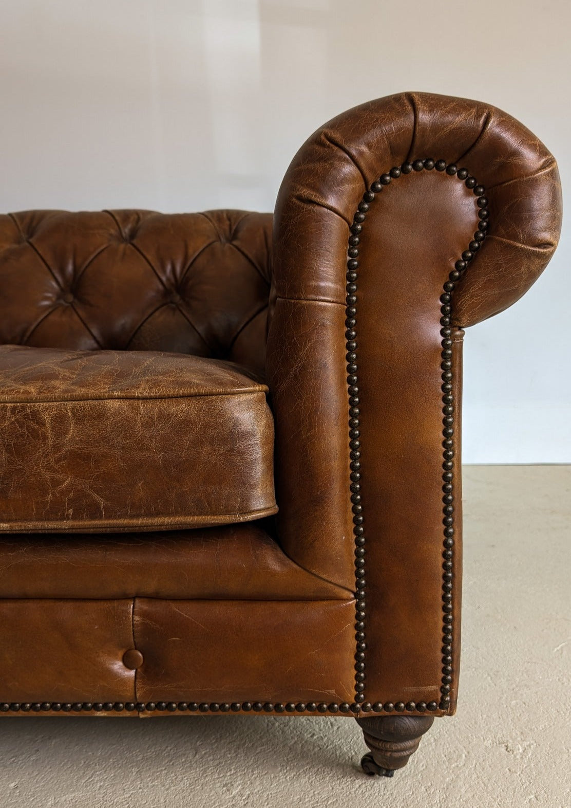 Vintage Leather Chesterfield Club Chair