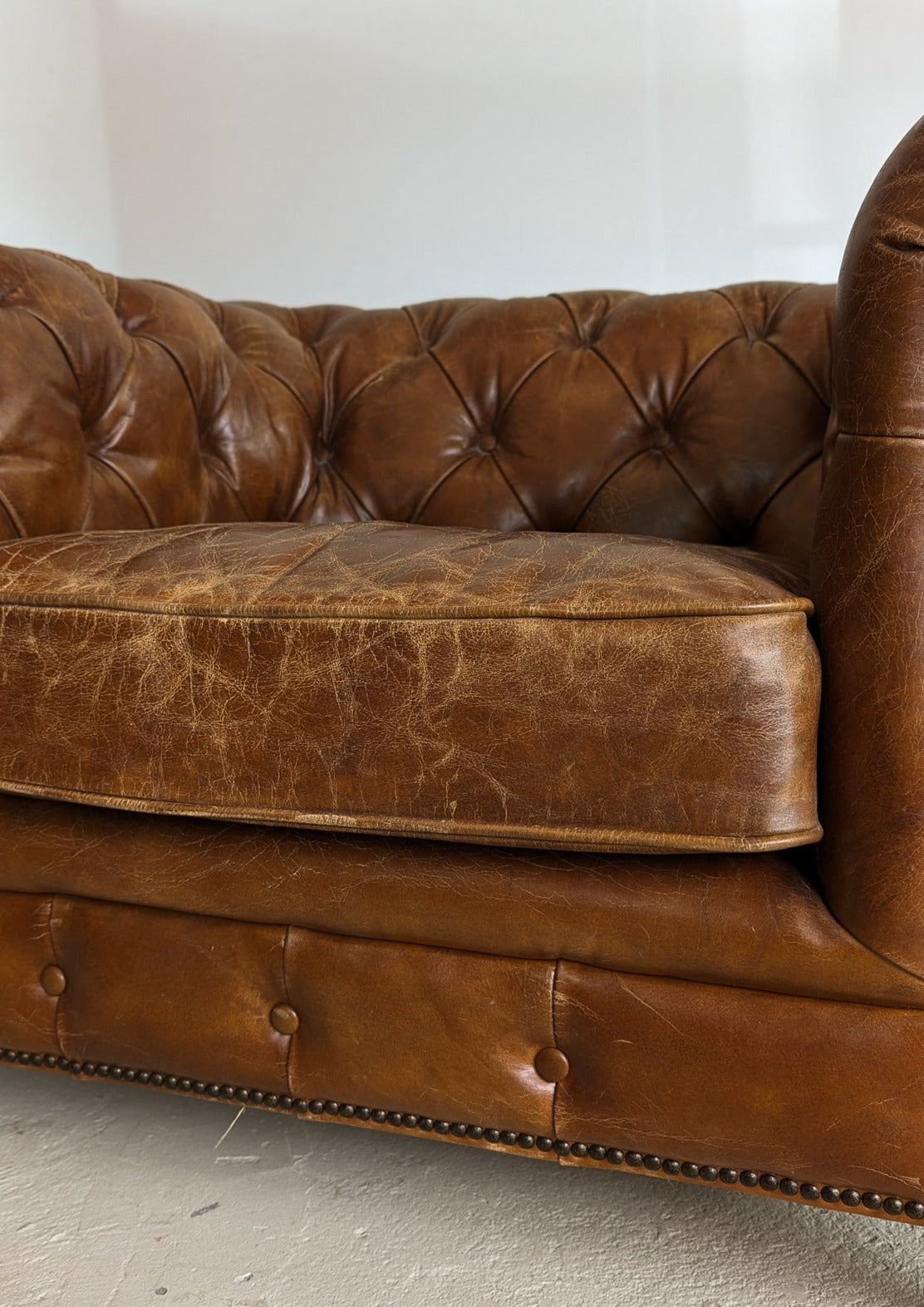 Vintage Leather Chesterfield Club Chair