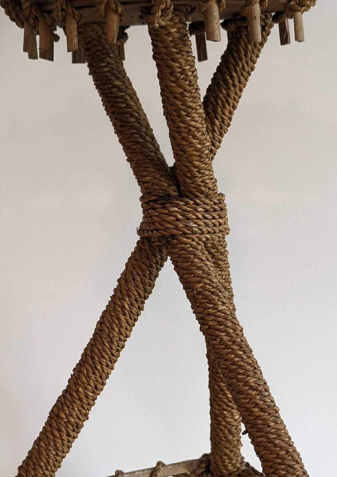 Three-Legged Antique Victorian Rope Planter