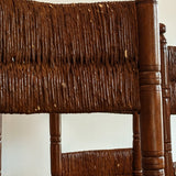 Set of 6 Vintage Haitian Tall Wooden Ladderback Chairs