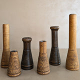 Vintage Wooden Bobbin Candlestick