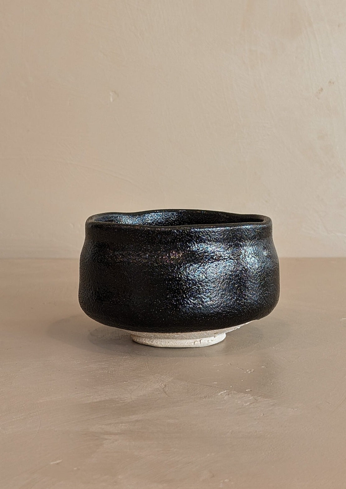 Textured Organic Form Black Studio Pottery Bowl