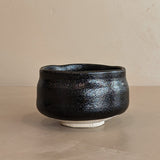 Textured Organic Form Black Studio Pottery Bowl